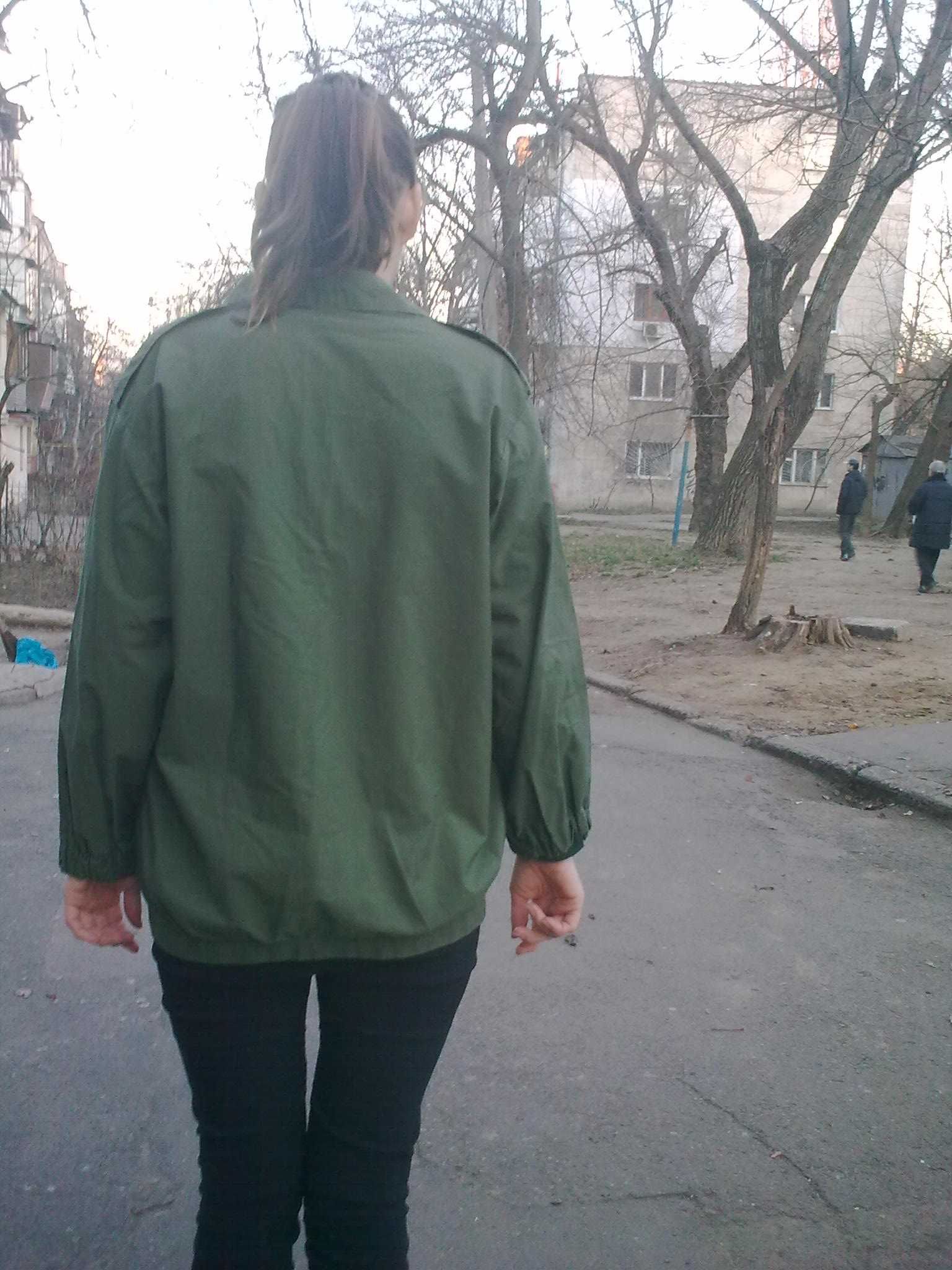 Куртка Ветровка женская цвета хаки оливковый защитный Новая! Размер 52