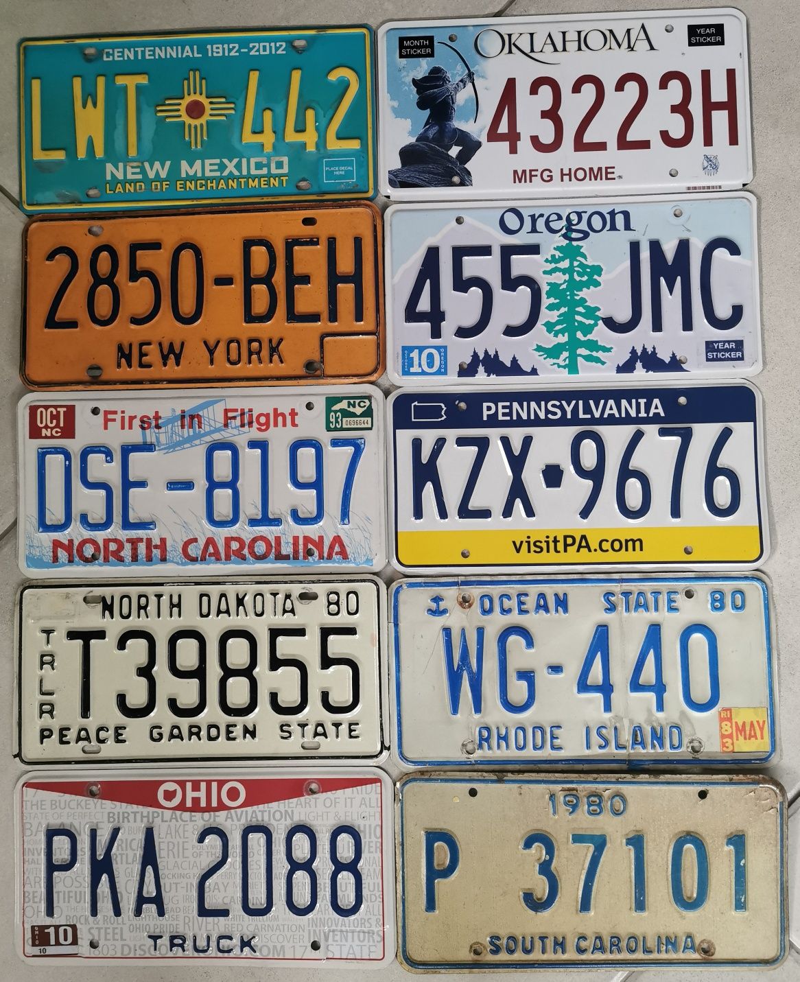 Matrículas Estados Americanos