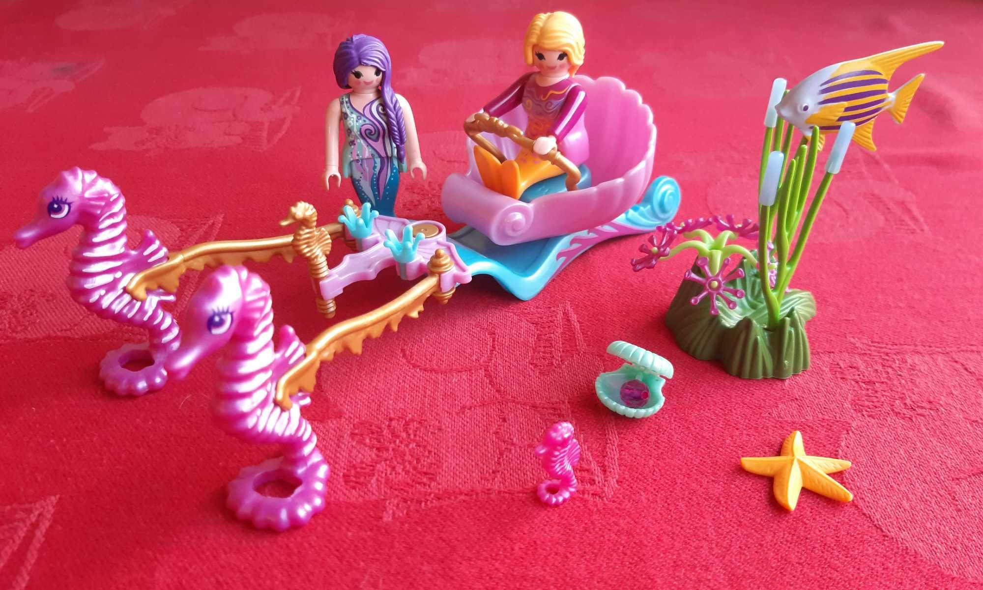 Playmobil - Barco fadas, carruagem sereias, creche