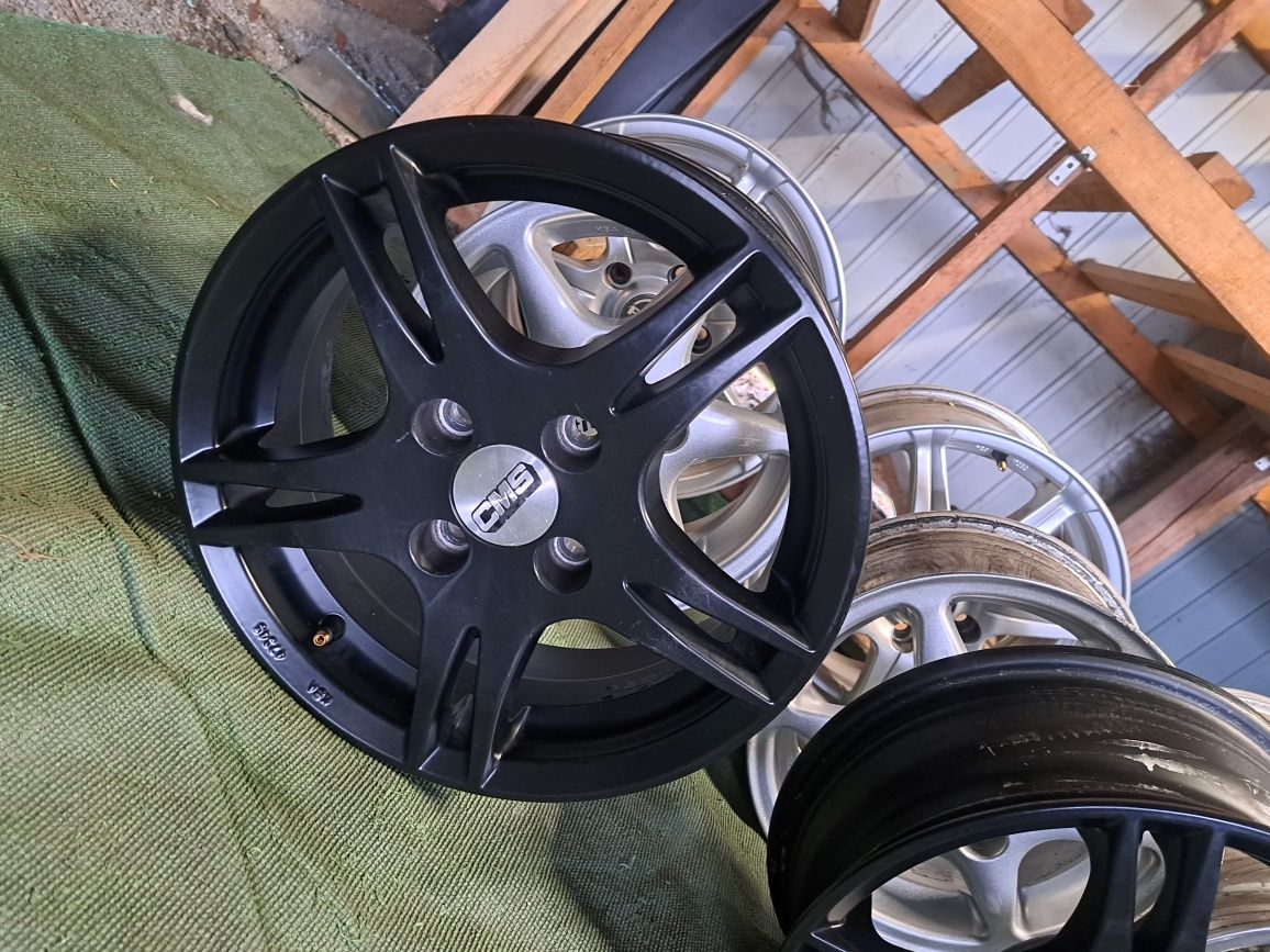 27 TSM alufelgi 4x100 5.5x14 et36 67.1 CMS czarne VW seat toyota skoda
