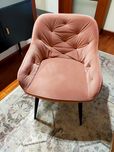 8 cadeiras de veludo