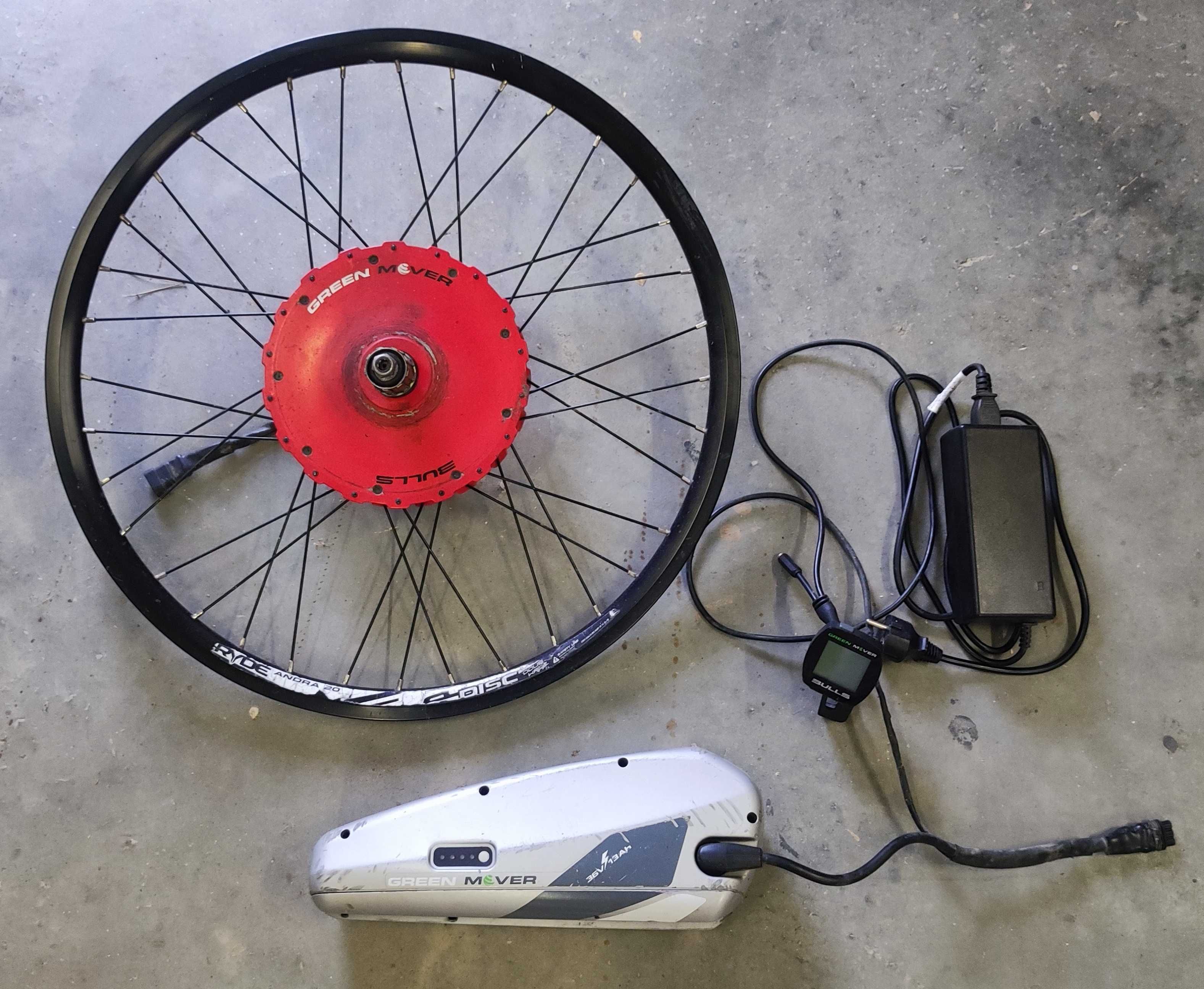 Silnik bateria ładowarka do roweru elektrycznego Green Mover 36V 13Ah