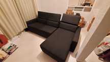 Sofá-cama IKEA 3 lugares + chaise longue reversível + apoio reclinável