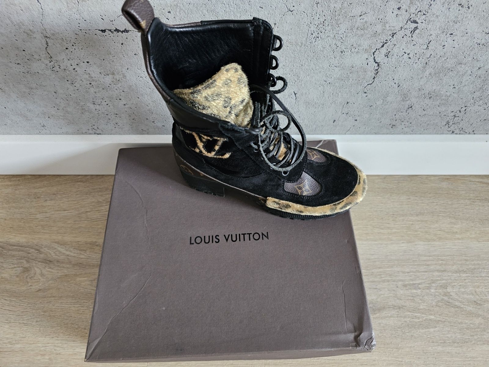 Trapery botki Louis Vuitton LV rozm 37