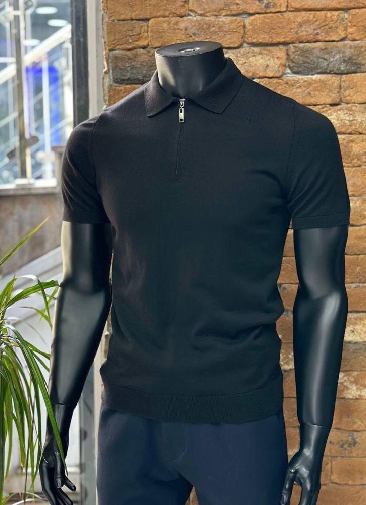 ШОУРУМ Чоловіче вʼязане поло на блискавці Durven S,M,L,XL,2XL