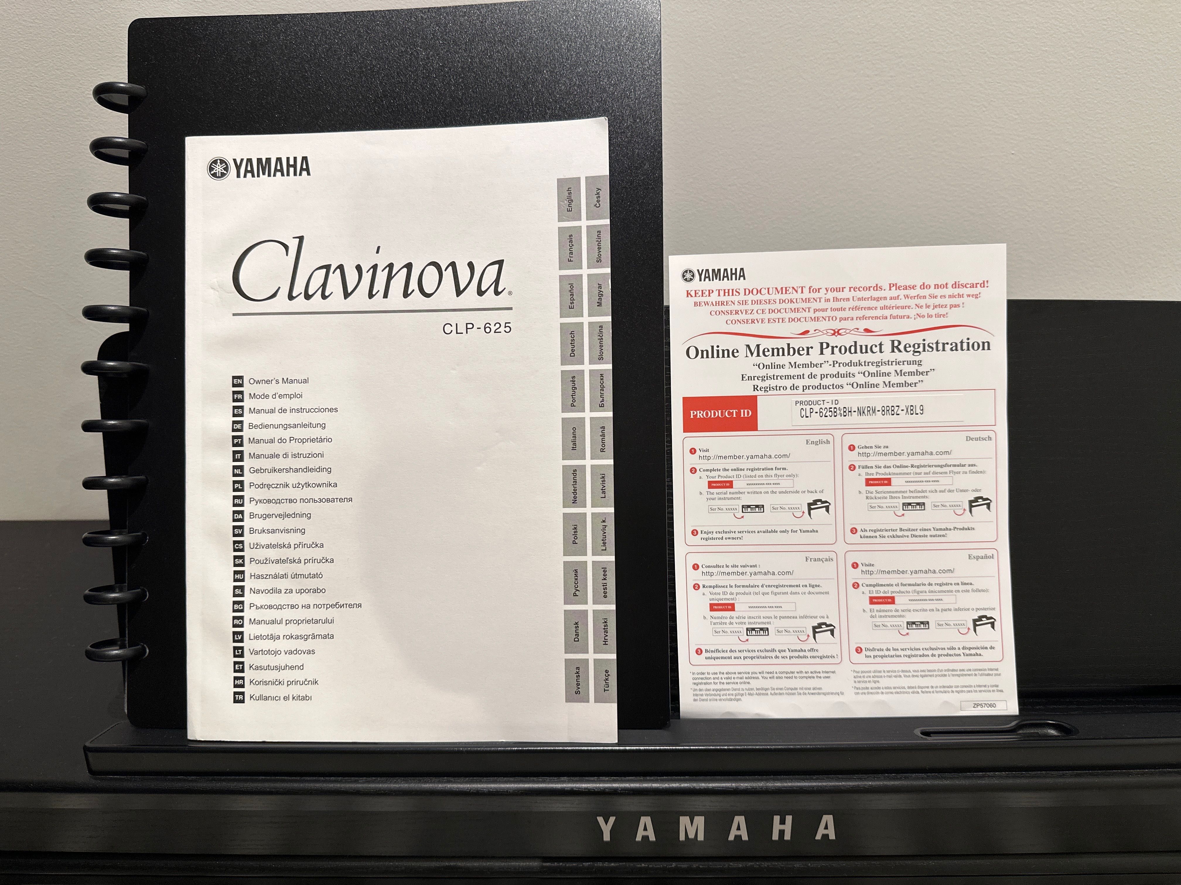 Piano yamaha clavinova clp-625