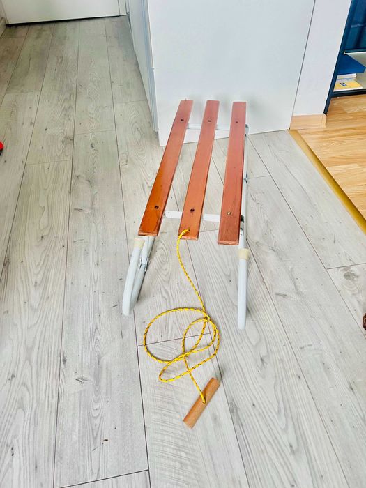 Składane Sanki Vintage solidne z okresu PRL / Sanki dla dziecka