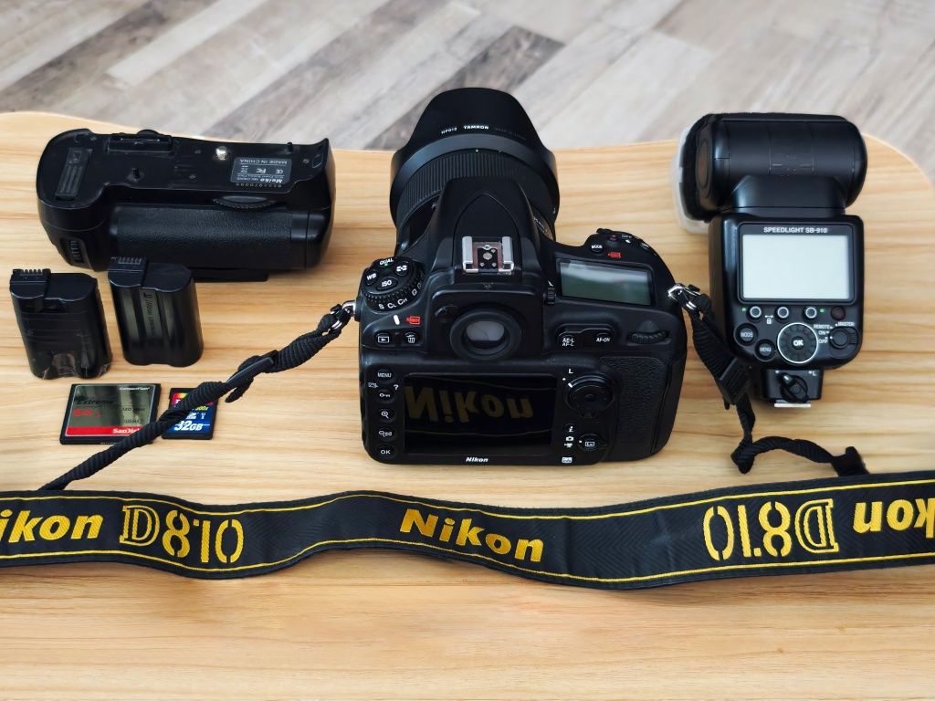Профессиональная Камера Nikon D810 Body + Tamron 35mm + Вспышка SB910