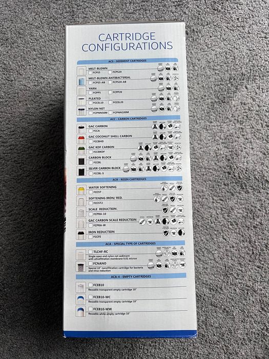 Filtr Wodny 10" AQUA FILTER 1 CAL, Mosiężny Gwint, Kompletny Zestaw