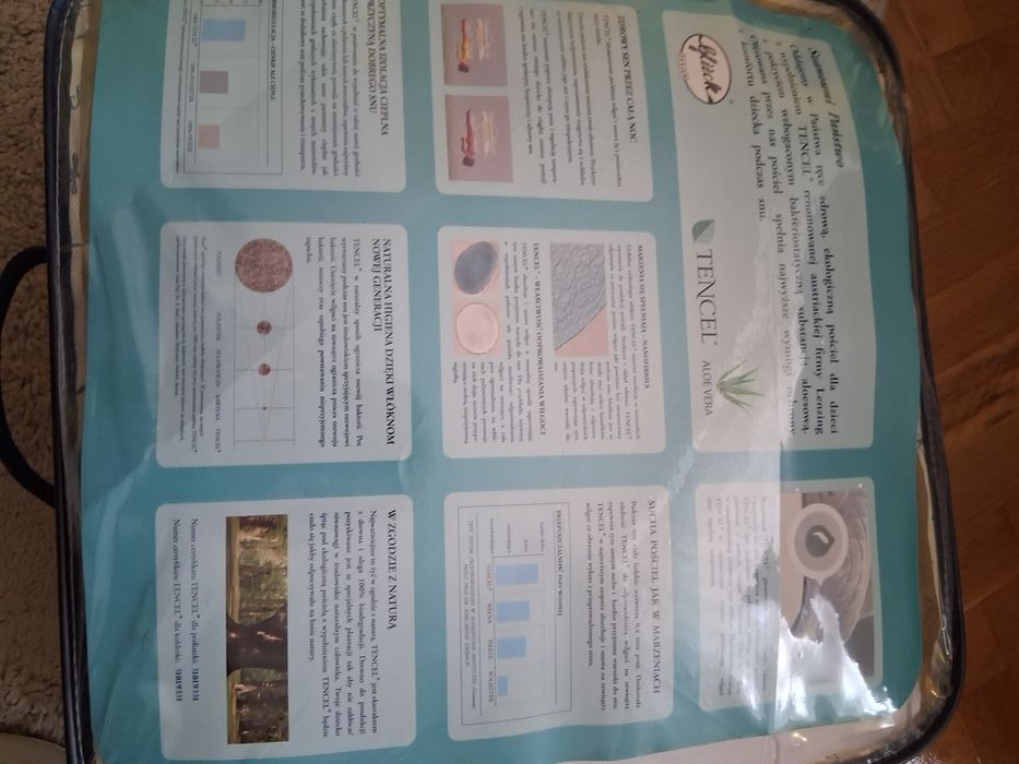 Kolderka i poduszeczka dla niemowlaka firmy Lenzing