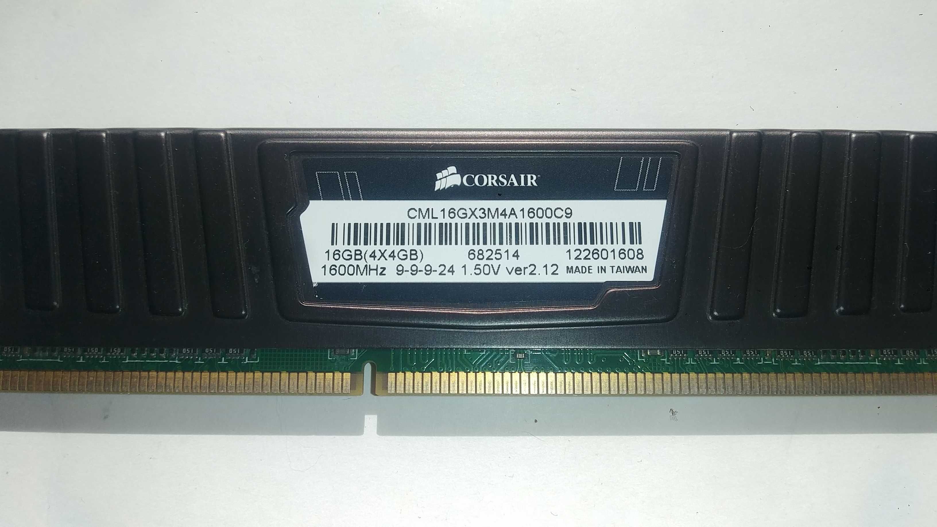 Pamięć ram DDR3 Corsair 4GB 1600 MHz Crucial, HyperX