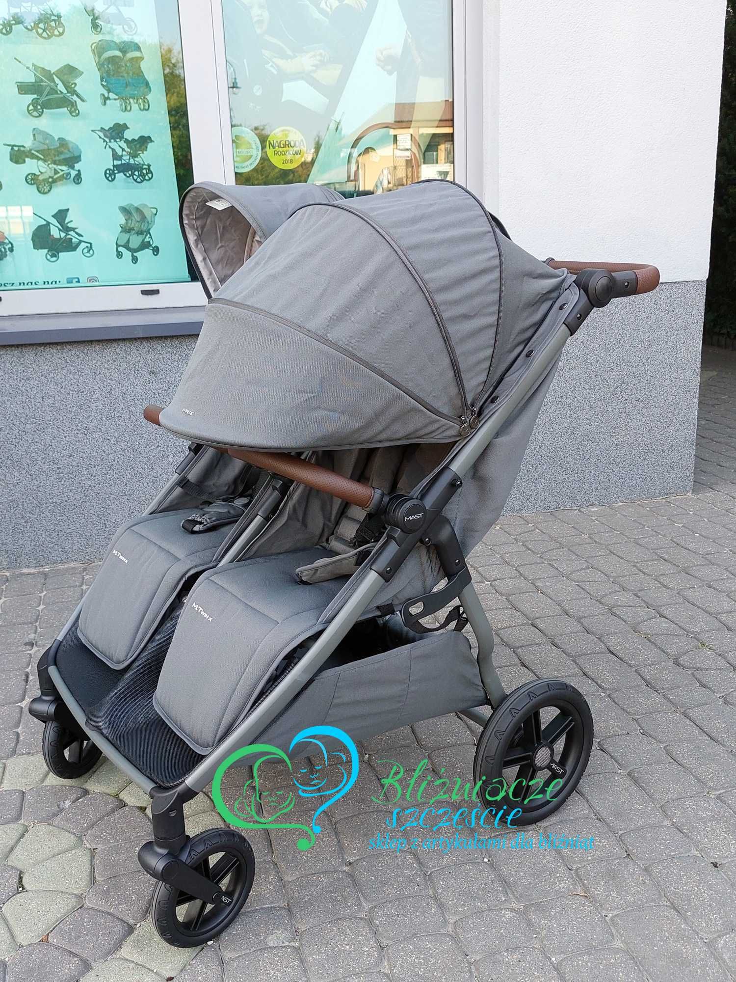 Mast Twin X dla bliźniąt regulowana rączka NOWY