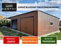 Garaż Blaszany Jednospadowy z dodatkowym zadaszeniem |Garaże|- ESSTAL*