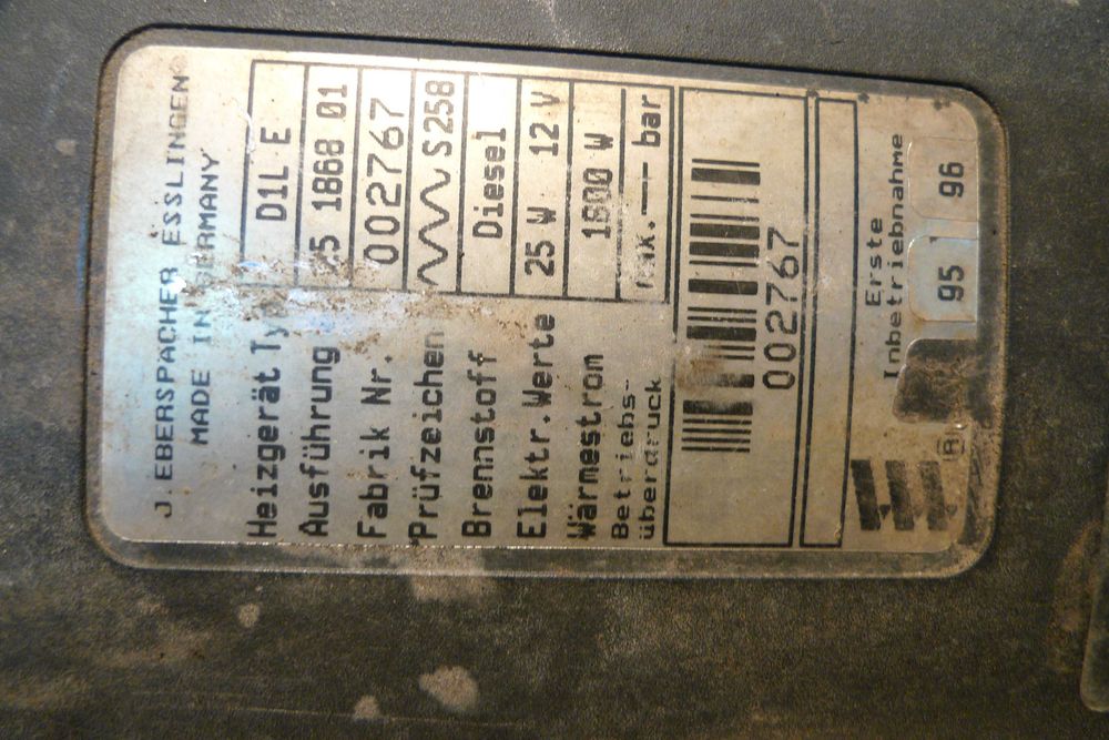 Ogrzewanie (Webasto)  Eberspracher  12V