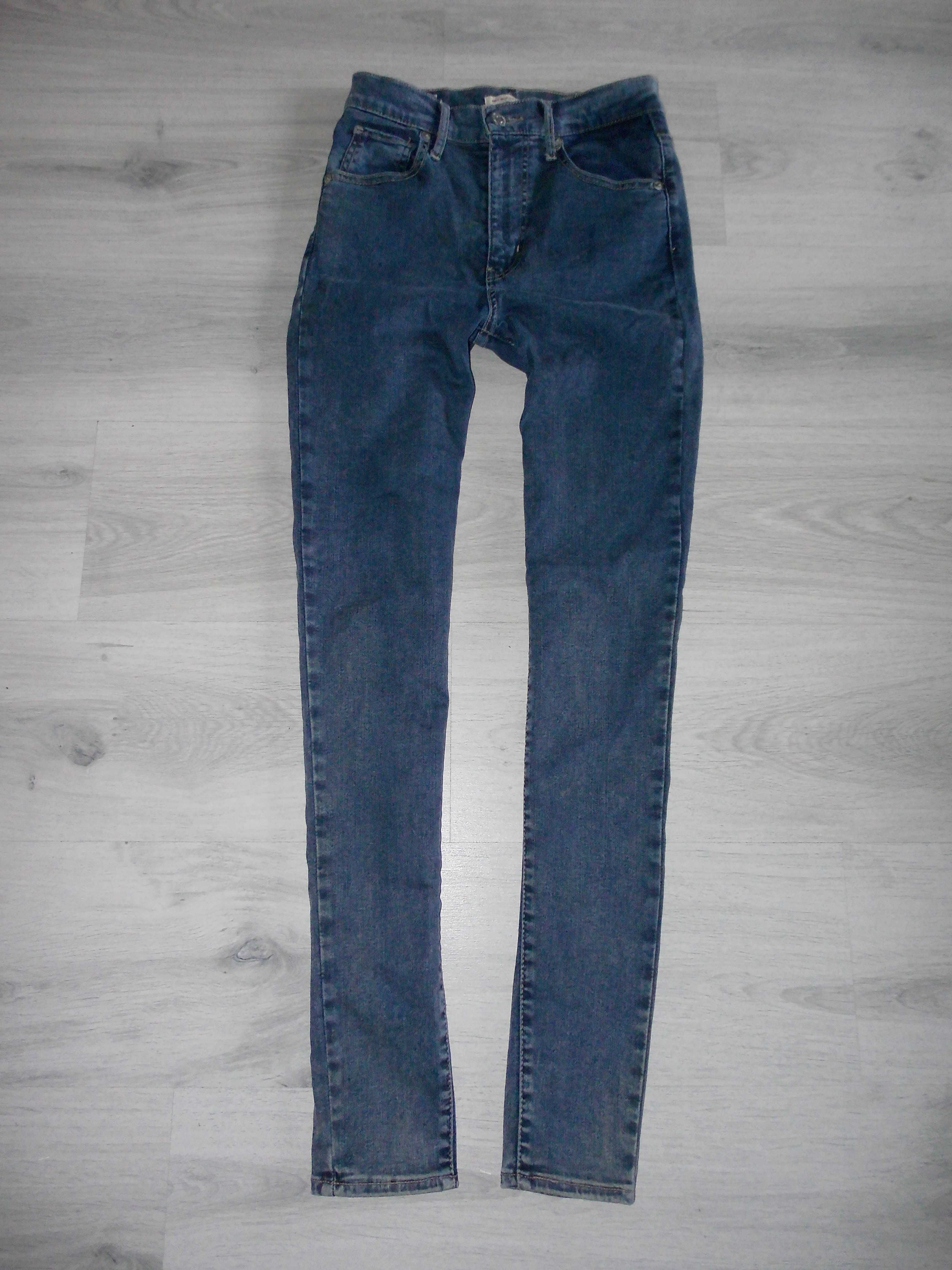 Levi`s Mile High Super Skinny Spodnie Damskie Rurki Wysoki Stan 26/30