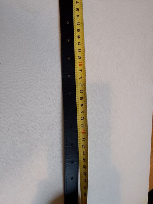 Pasek z ekoskóry czarny damski