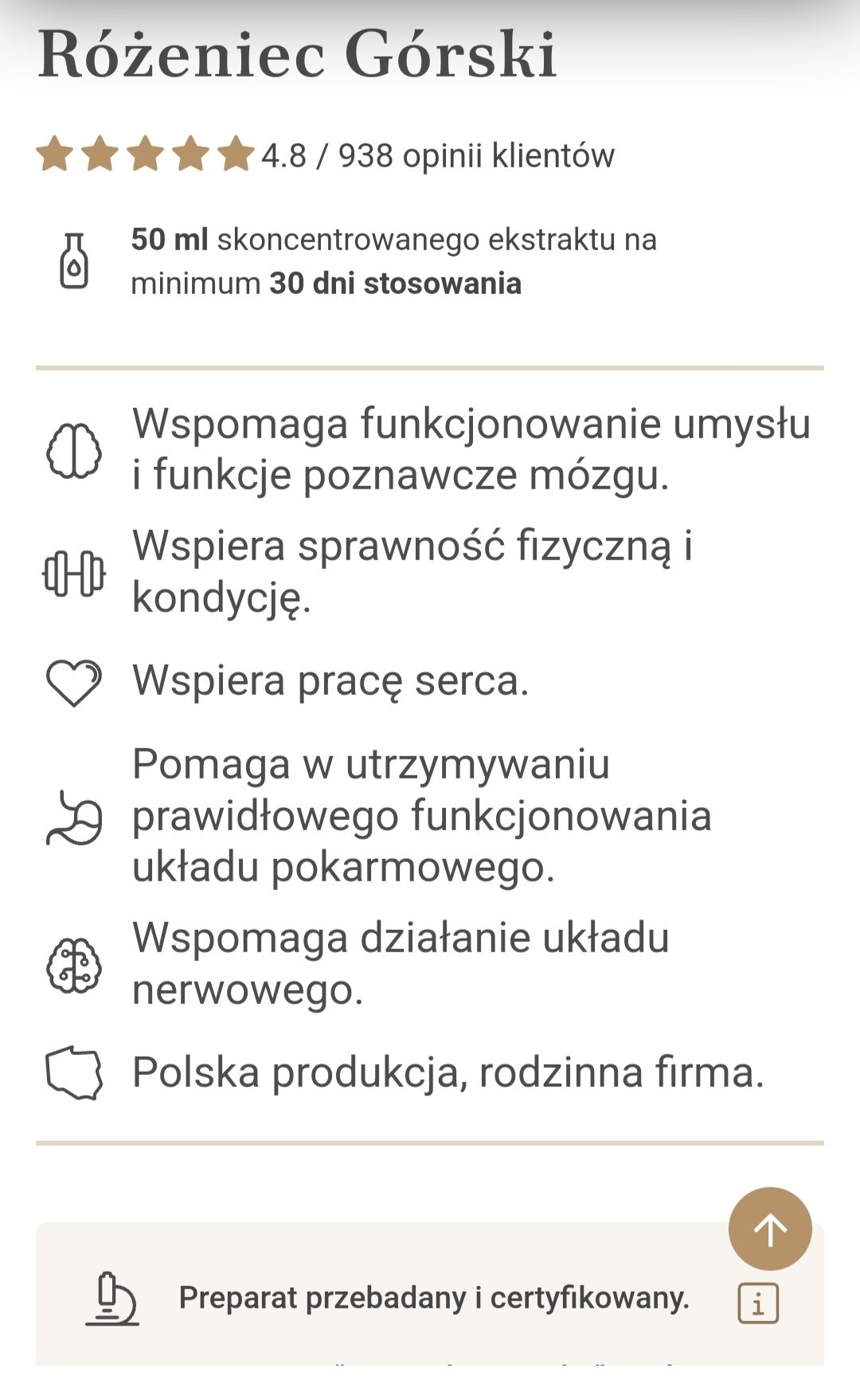 Różaniec Górski adaptogen Mother's Protect