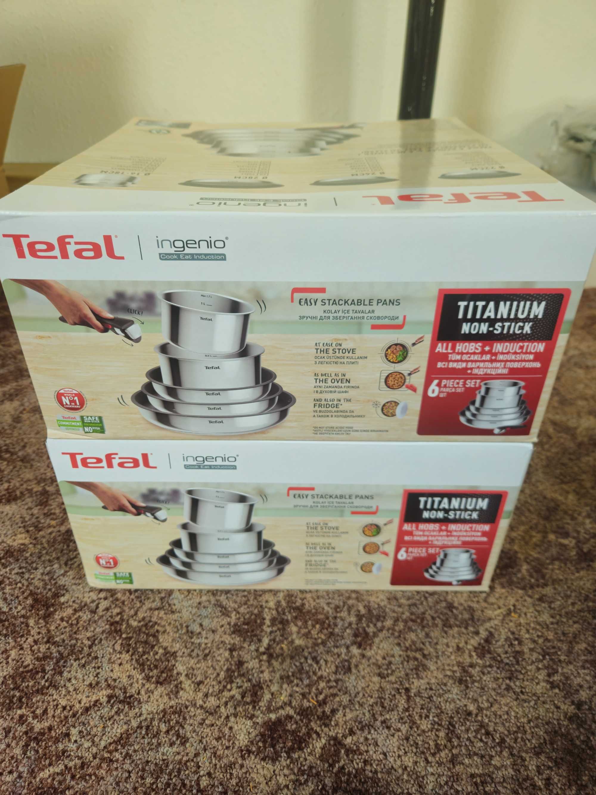 Zestaw garnków i patelni TEFAL Ingenio Cook Eat 6 el.