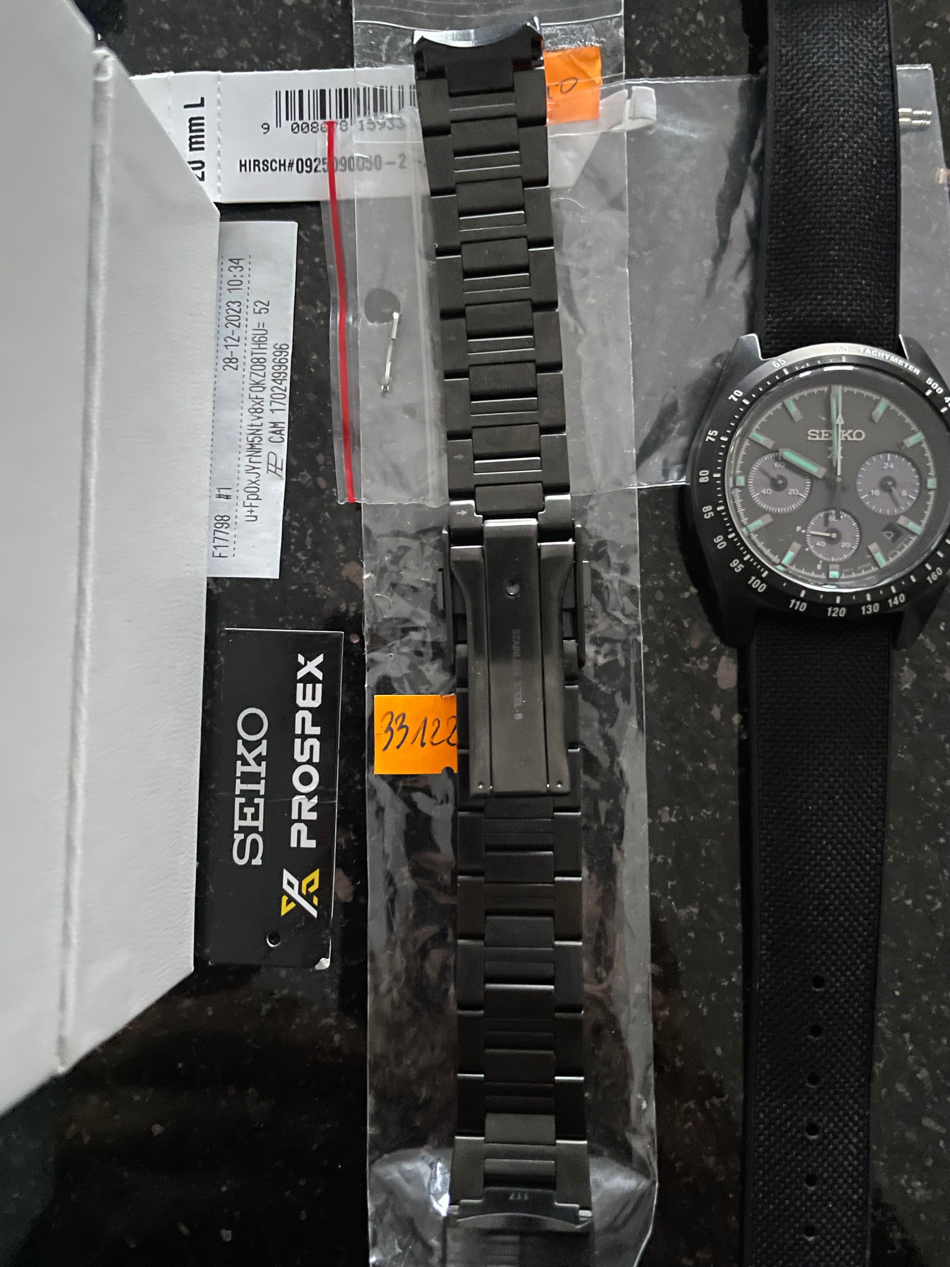 Bransoleta -73 % PVD Black 20 mm. SEIKO PROSPEX NOWA.