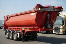 Fruehauf WYWROTKA STALOWA  / 28 m3 / HYDROKLAPA / AUTOMATYCZNA PLANDEKA / OŚ PODNOSZONA / -