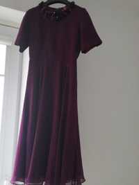 Sukienka śliwkowo/fioletowa
