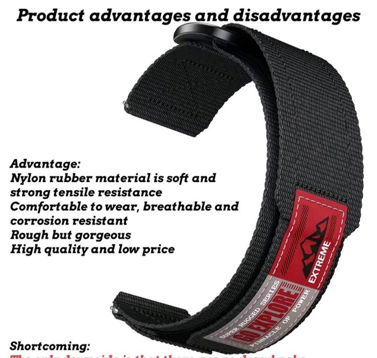 Pasek nylonowy 22mm Huawei Watch GT 2 / GT 3 / GT 4 / GT 5 / WYPRZEDAŻ