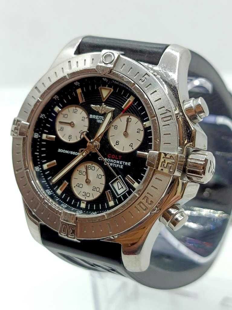 Męski zegarek Breitling Chrono Colt Czarny/Guma Ø41 mm
