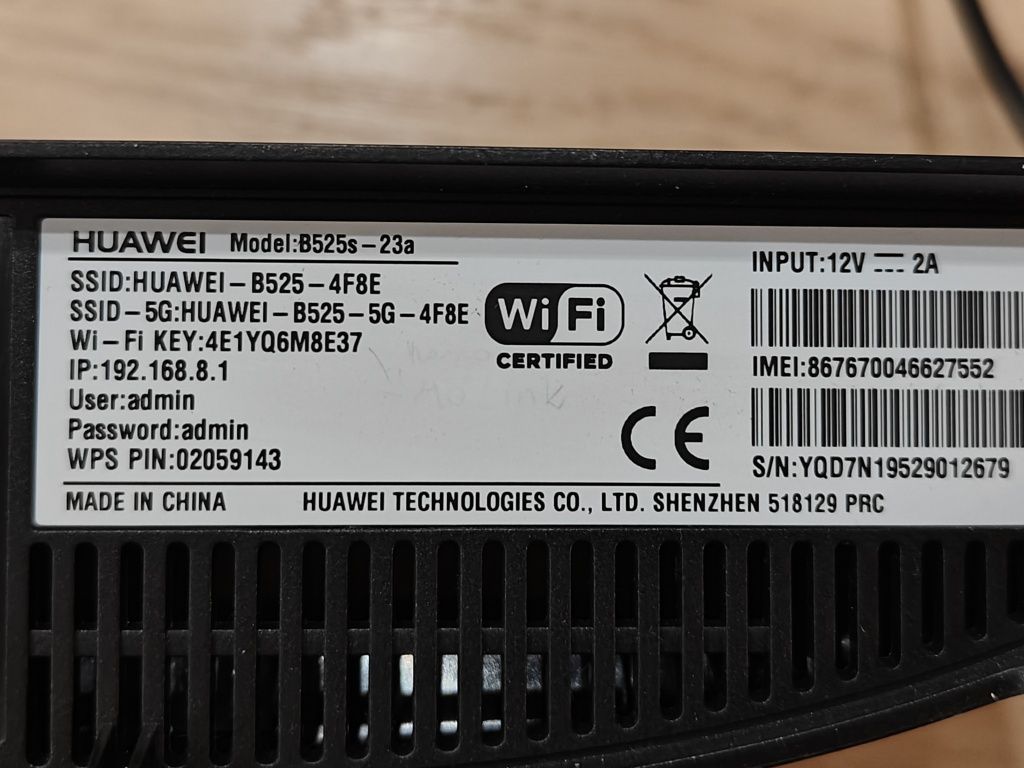 Router modem HUAWEI B525s-23a

Stan bardzo dobry - 100% sprawny