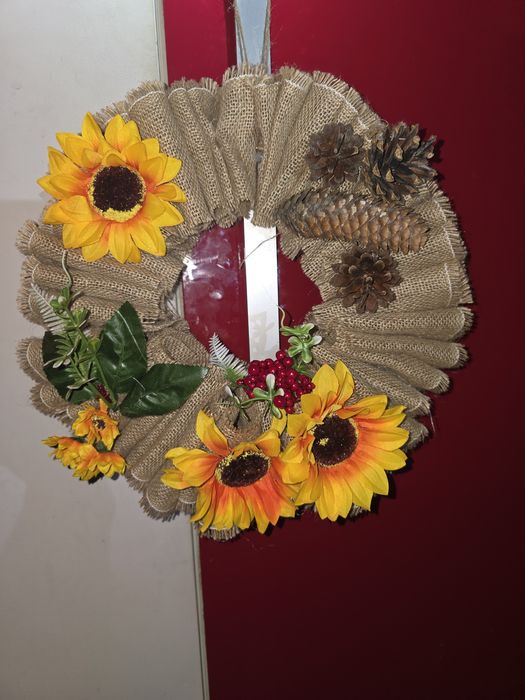 Wianek jesienny na drzwi