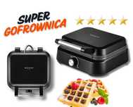 OKAZJA - Gofrownica Mozano Smart czarny 2200 W - ŁATWY W MYCIU