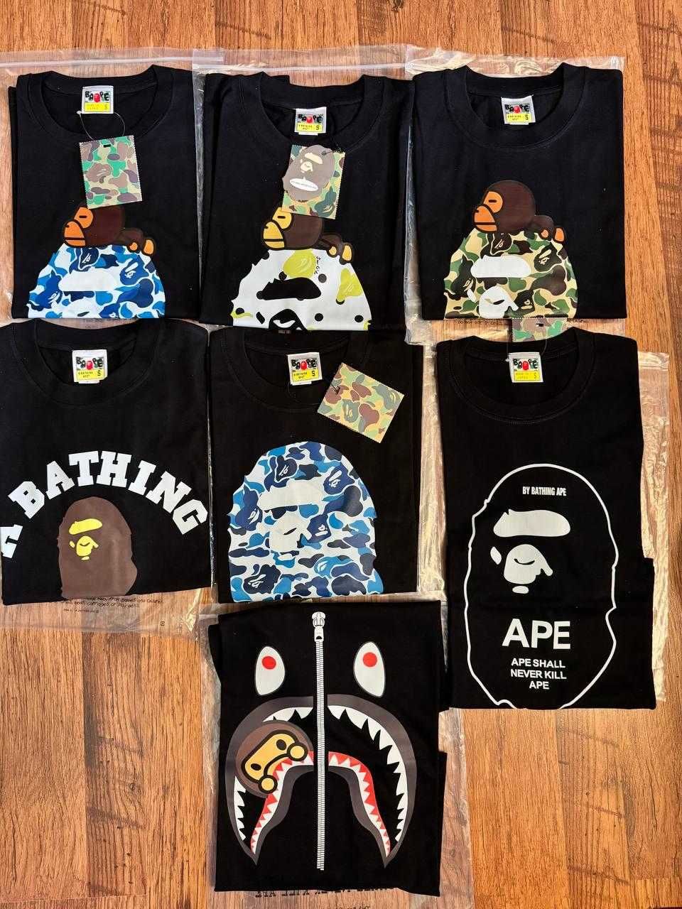 ‼️Футболка BAPE‼️ (A Bathing Ape), футболка бейп, супер якість