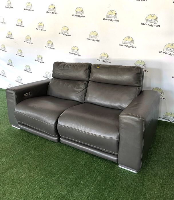 Сучасний диван електро реклайнер темно-коричневого кольору з Німеччини