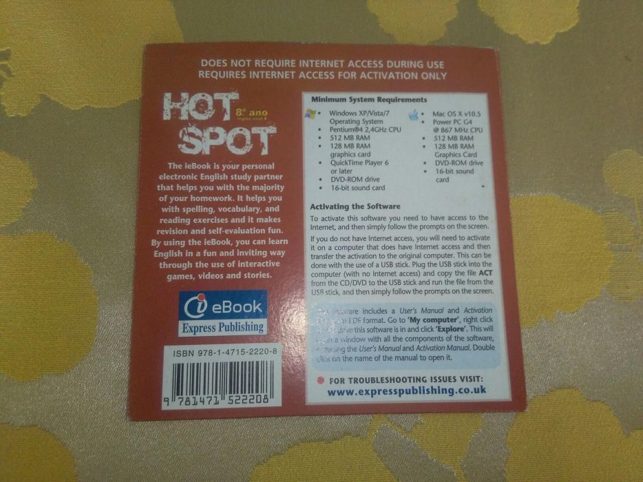 CD\ebook interativo"HOT SPOT" 8° ano