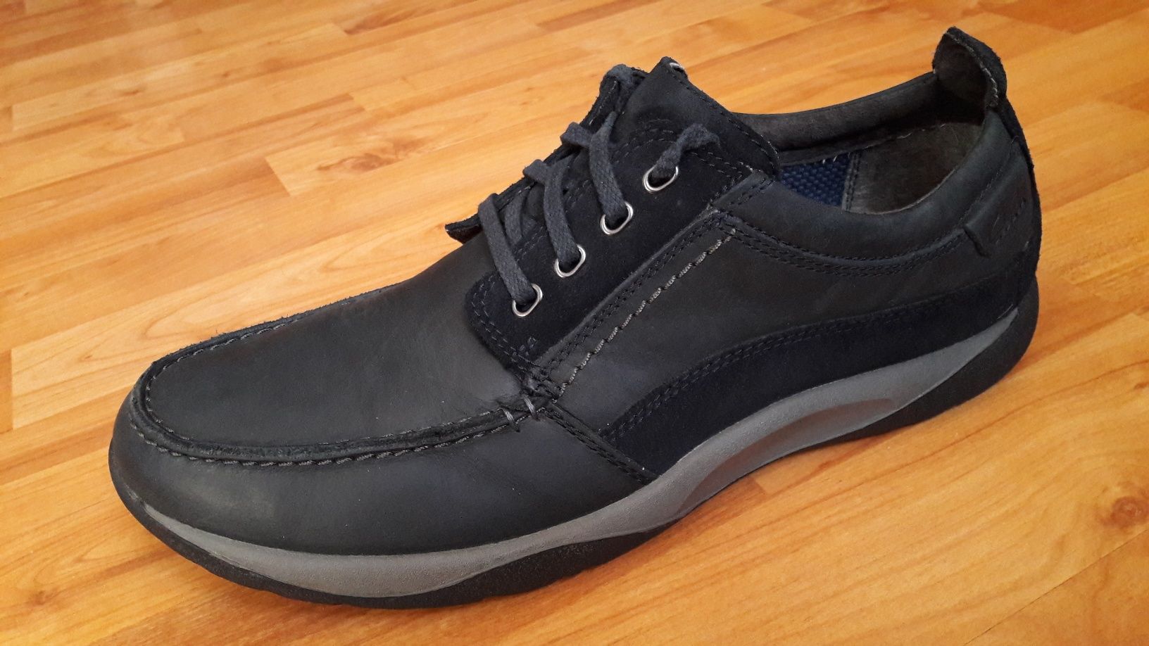 Кожаные Clarks 29см 44р мокасины