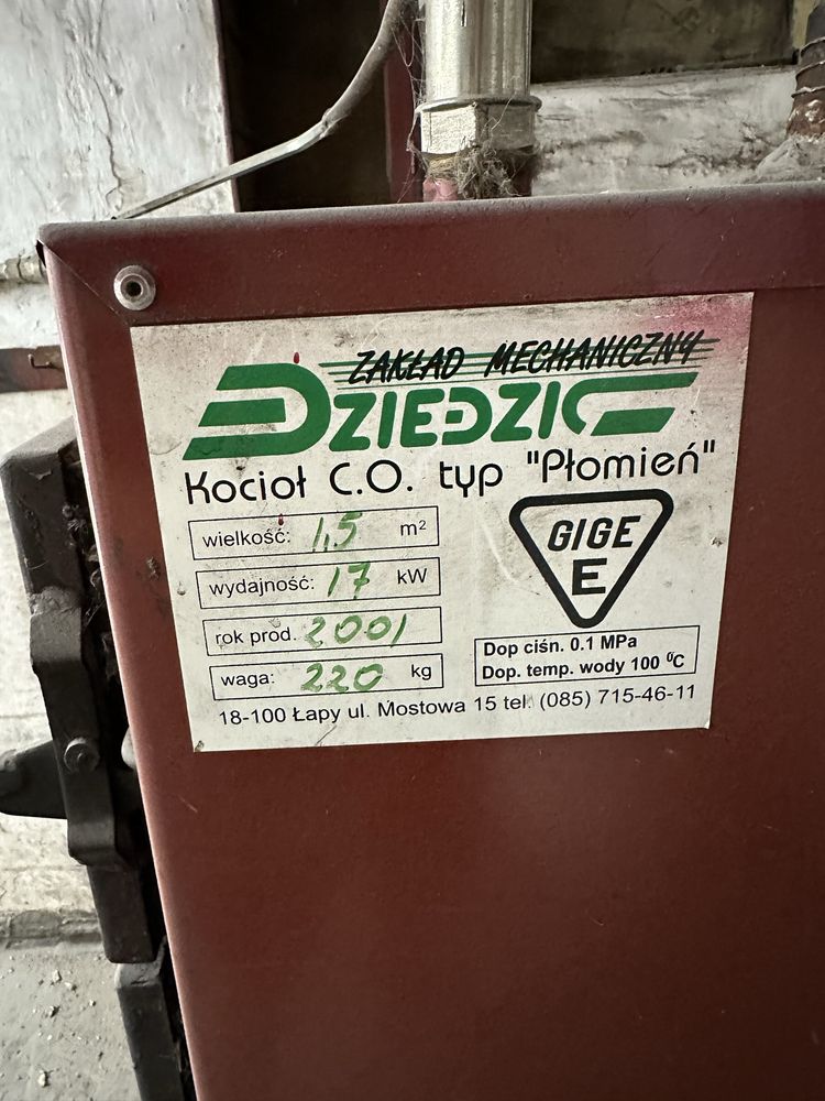 Piec C.O Dziedzic