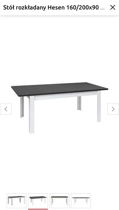 Sprzedam stół Hesen Black Red White