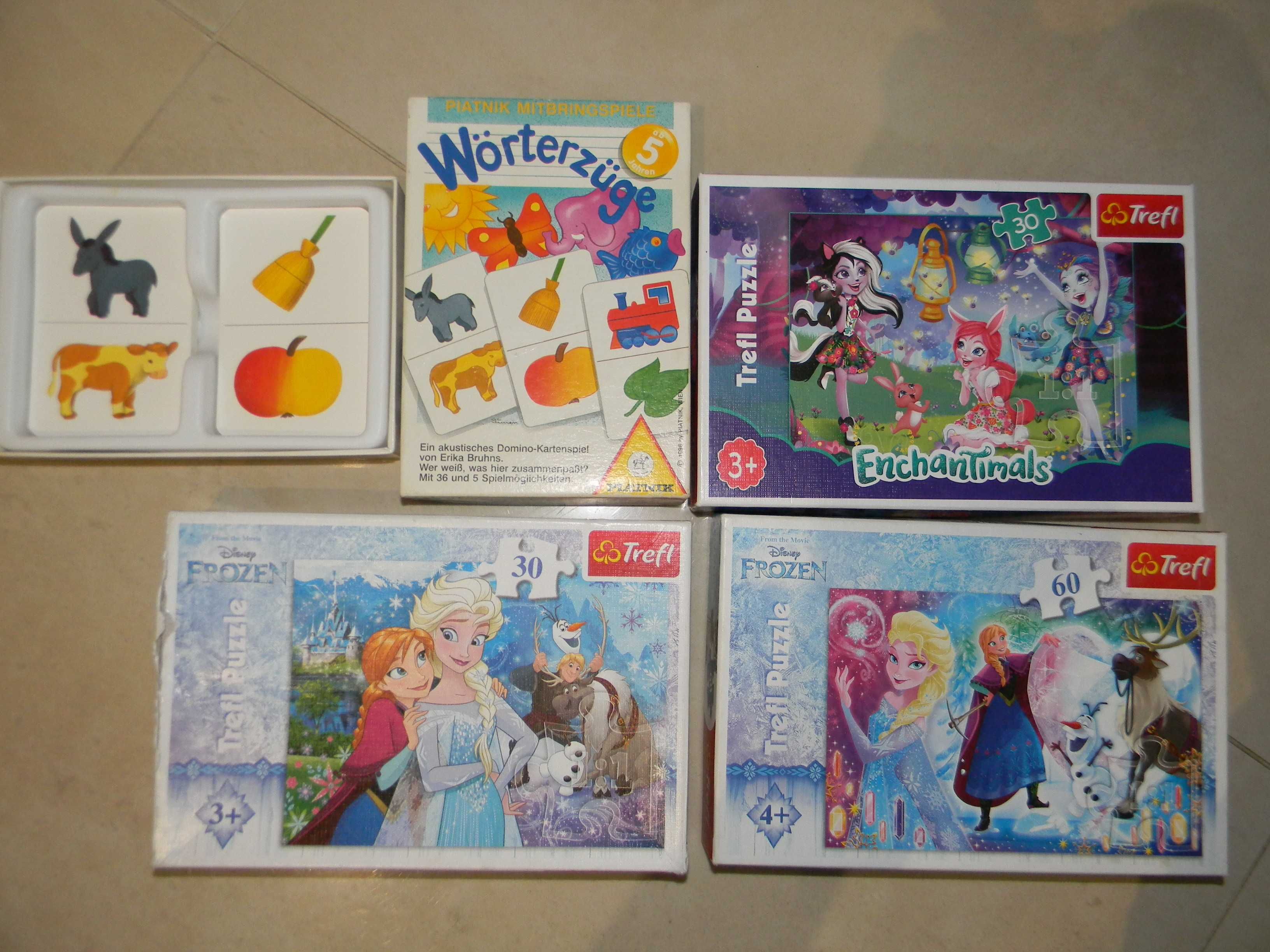 Puzzle układanki karty trefl frozen enchantimals