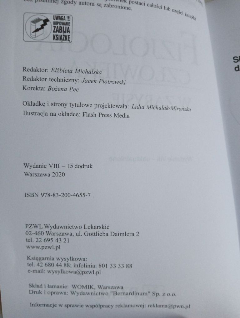 Fizjologia człowieka w zarysie Władysław Z. Traczyk