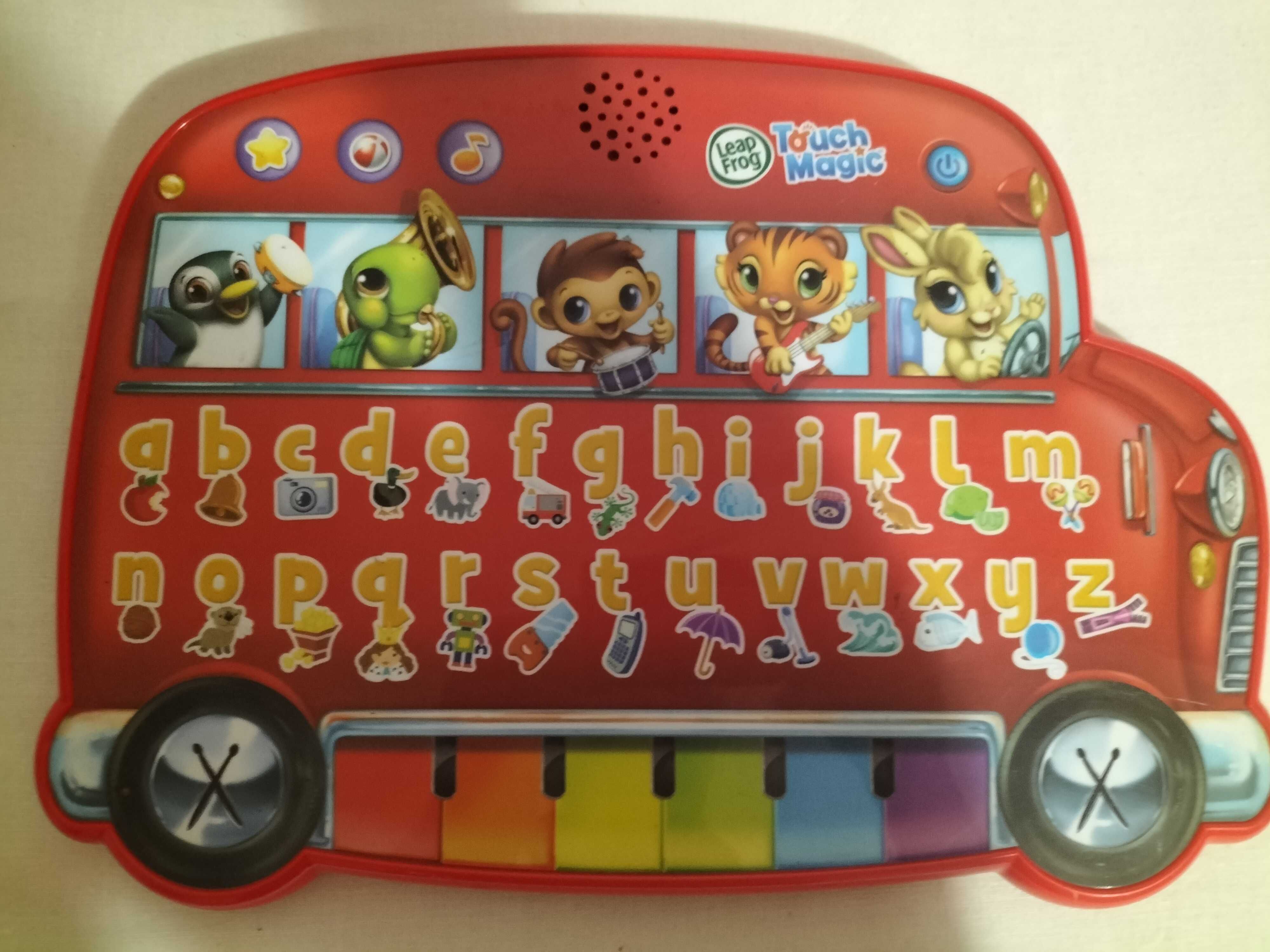 Panel table edukacyjny w języku angielskim Leap Frog muzyczny autobus