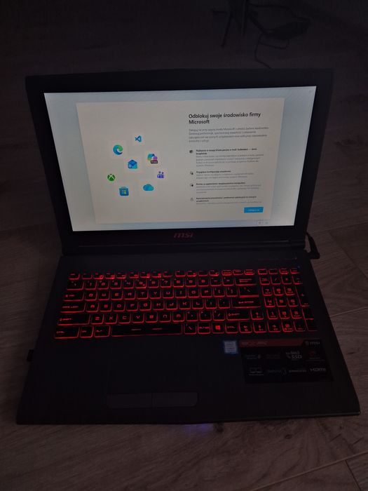 Lptop gamingowy msi