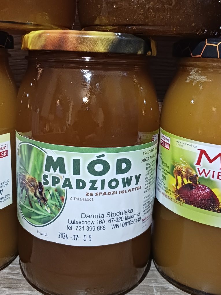 Zestaw Miód Lipowy, faceliowy, wrzosowy,  spadziowy ,rzepakowy