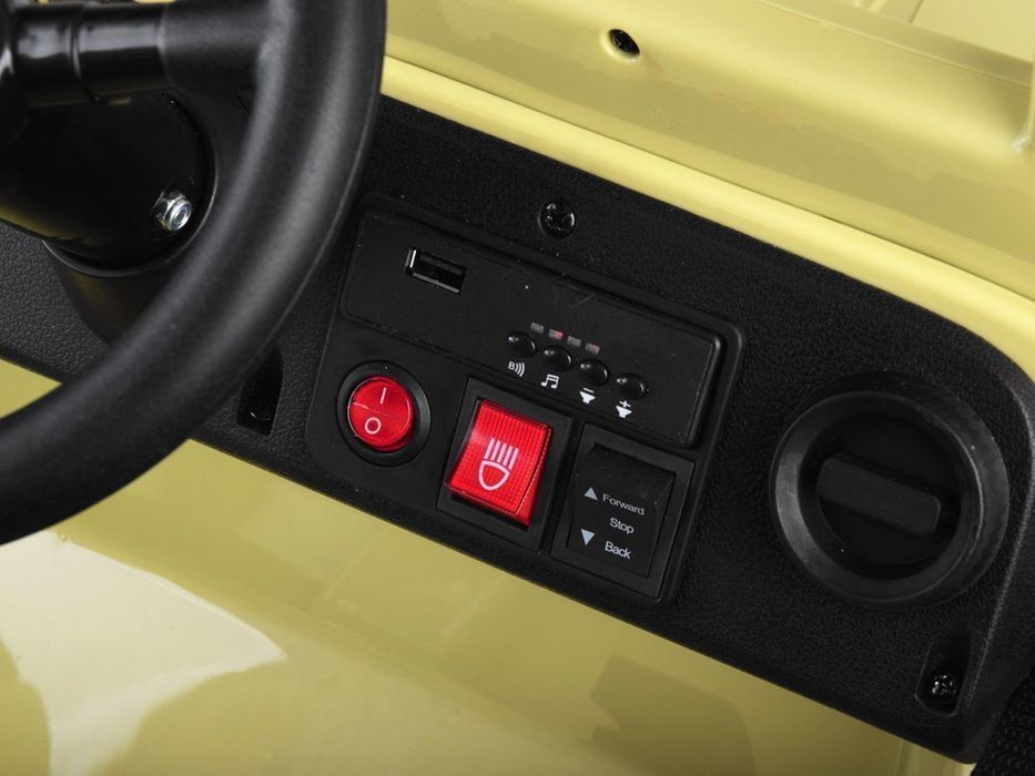 Wojskowe Auto Na Akumulator Willys + Pilot Pa0263