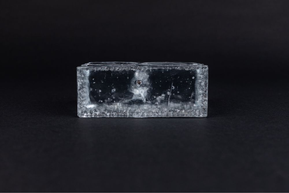 Solifleur Ice Block Ingrid Crystal wazon przycisk na jeden kwiat szkło