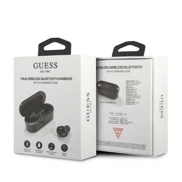 Guess Słuchawki Bluetooth Gutwst31Ek Tws + Stacja Dokująca Czarny