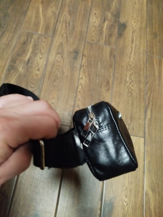 Прямоугольная Сумка Бананка Кожаная Новая