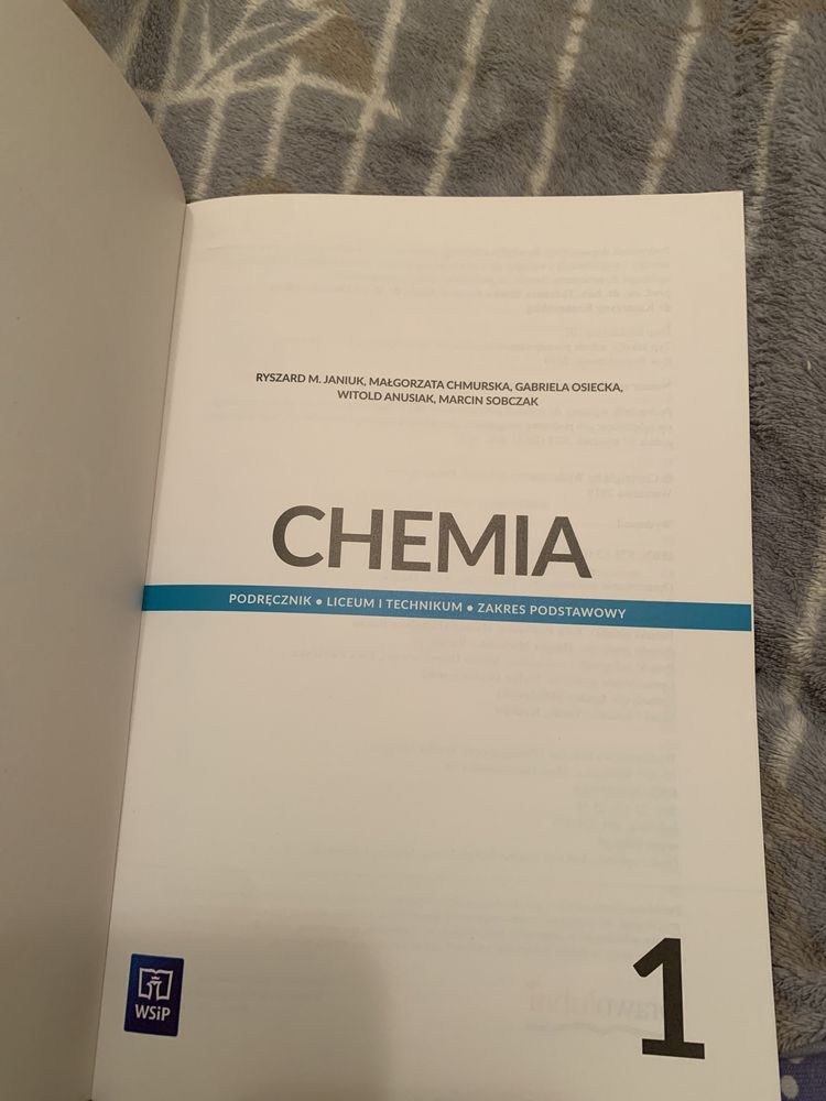 Podrecznik do chemi 1 liceum/technikum