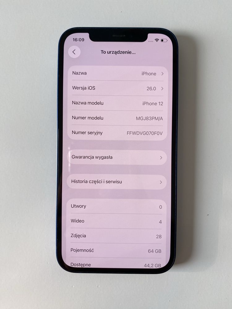 iPhone 12 Stan Bardzo Dobry! 64gb niebieski