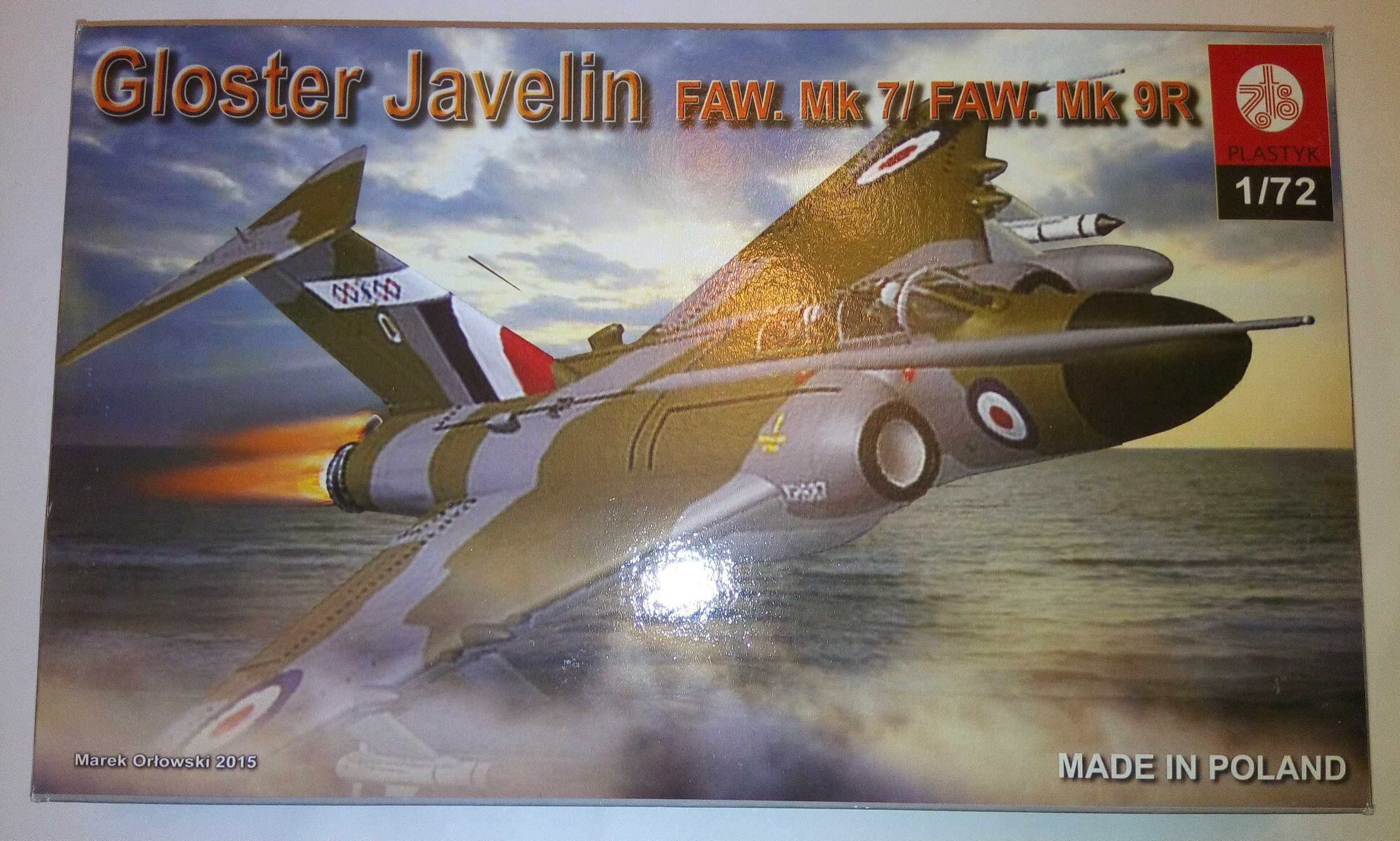 Сборная модель  Gloster Javelin 1/72  Plastyk