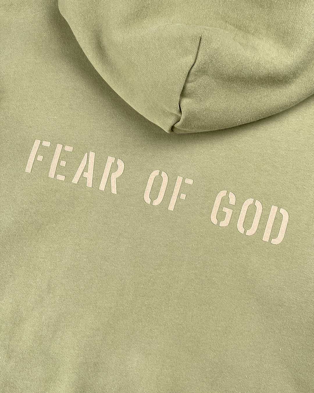 Худі Fear Of God 'FG' Vintage Hoodie Concrete Olive