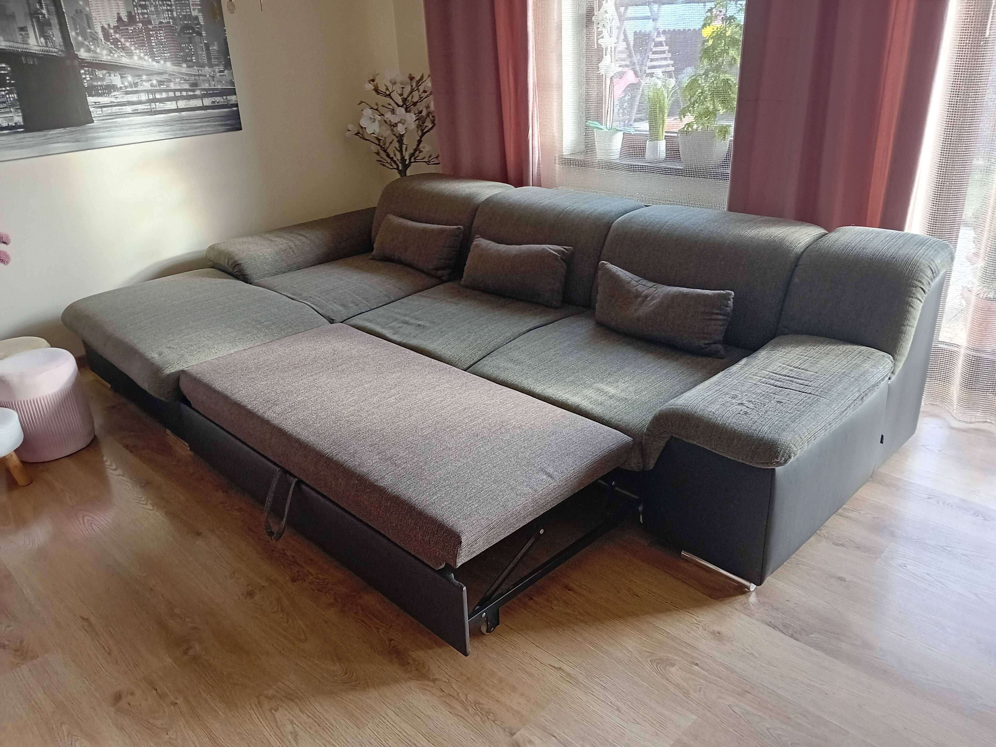 Sofa z funkcją spania Black Red White